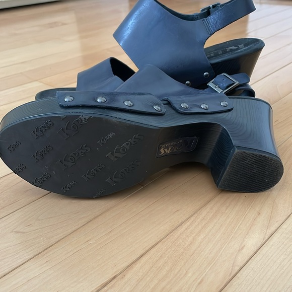 Korks by Kork-Ease Annaleigh Navy Blue Clog Sandals - Picture 2 of 5